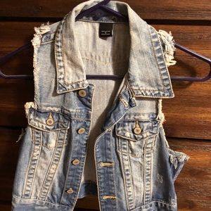 Victoria secret jean vest